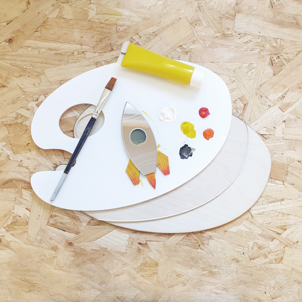 White Acrylic Painting Palette